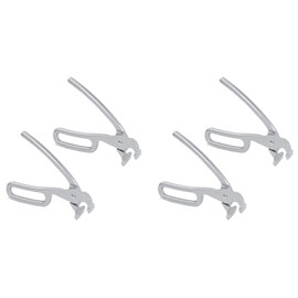 Exqufood 4X Pizza Gripper for Deep Pizza Pans Heavy Duty Gripper Cast Aluminum Pan Tongs for Pulling Hot Oven Pizza Pan Dish Tray
