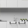 DAIYEE 36cm Stainless Steel Over Door Towel Rack Bar Holders