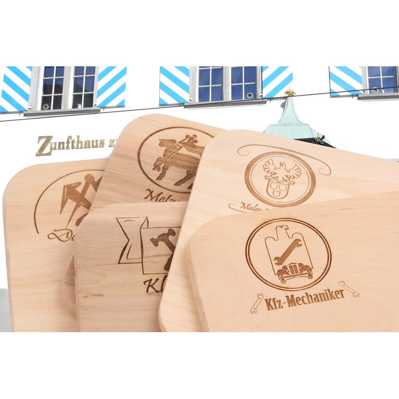 Bread Board with Guild Sign, Gift for Roofers, 25.5 x