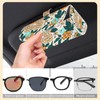 UntilPlan Printed Sunglasses Holder for Car,Auto Eyeglasses Organizer Case with