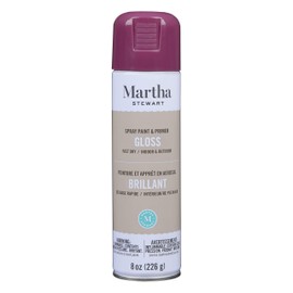 Martha Stewart Primer 8oz Spray Paint, Gloss Wine 8 Fl Oz