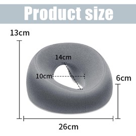 Massage Face Pillow, massage pillow face down Ergonomic Down Pillow for massage headrest for bed, Comfortable Beauty for Spa, Salons, and Home Use, Grey