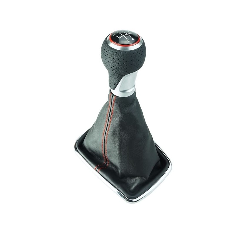 Do!LED Gear Stick Gaiter Black / Red Stitching Gear Knob