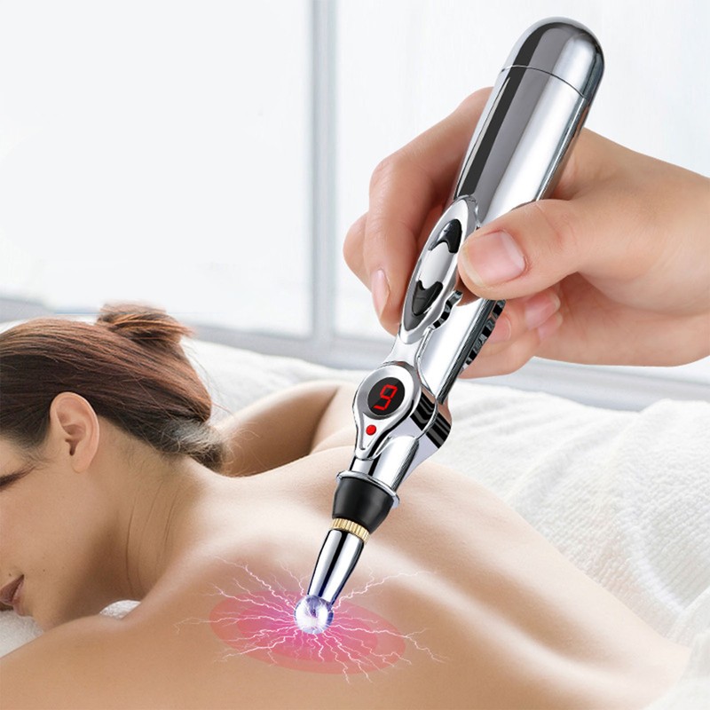 Electronic Accupuncture Pen Relieve Fatigue Reduce Pain 5 Heads 9