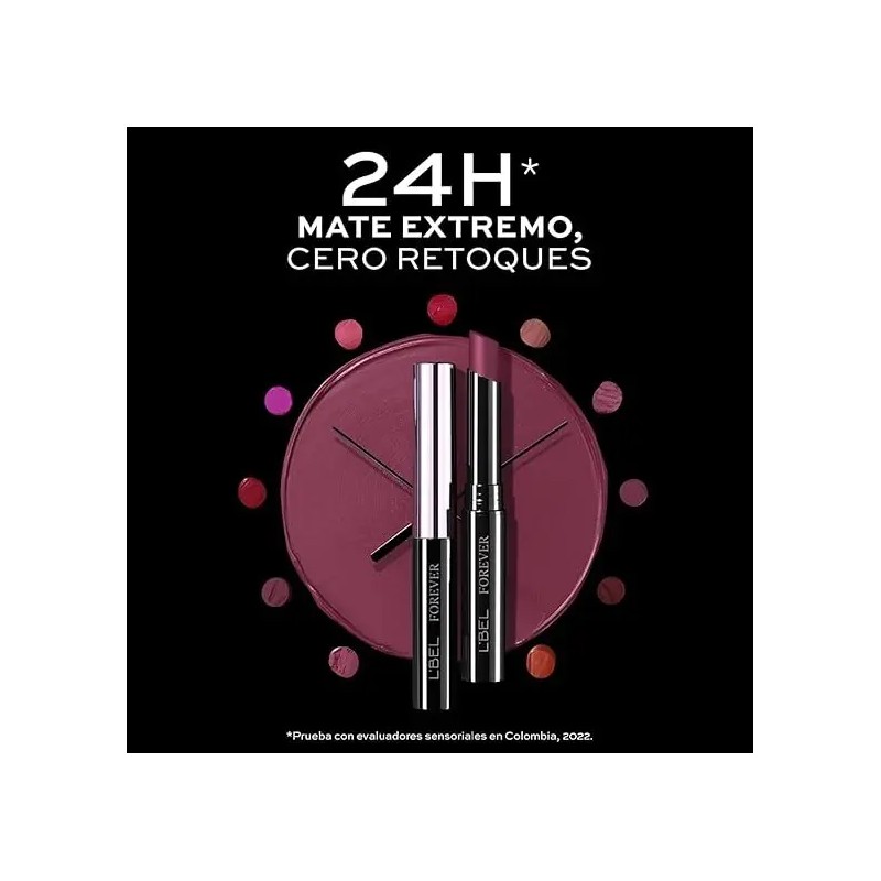 L'bel Forever Labial Mate En Barra De Larga Duración 2g