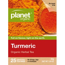 Planet Organic Turmeric Herbal Tea 25 Tea Bags