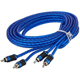 Stinger SI6212 12-Foot 2-Channel 6000 Series Audiophile Grade RCA Interconnect Cable,BLUE