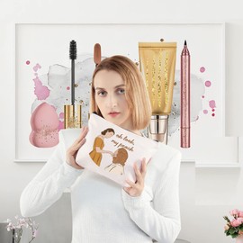 LEVLO Sarah Paulson Cosmetic Make Up Bag AHS Gifts Idea Oh Look My Peach Makeup Zipper Pouch Bag For Women Girls, Look My Peach