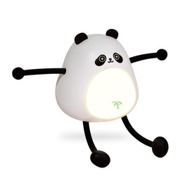Annmore Nachtlicht Kinder Aaufladbares LED Nachtlampe Baby Panda Kinderzimmer Schlaflicht Kawaii Stimmungslichter
