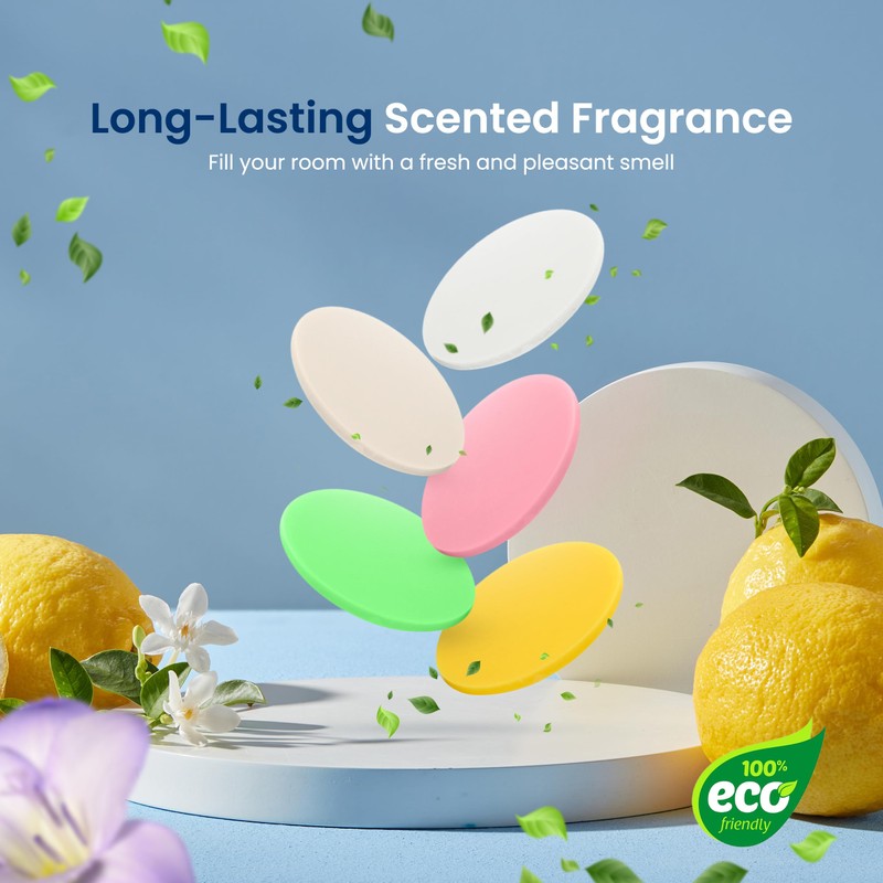 SereneLife 15 Fragrant Scented Discs - Eco-Friendly, Long-Lasting Air Fresheners