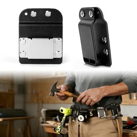 Tape Measure Clip for Belt Tape Measure Holder Heavy Duty Tape Holder Low-Profile Drill Belt Clip & Tape Holster Fits Up to 2-Inch Belts Quick Access for Tape Measure,Electric Drill