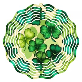 Keely's Korner Inc. St. Patrick's Day Outdoor Garden Rotating Wind Spinner Metal Sculpture 10 inches