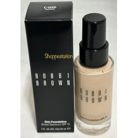 Bobbi Brown Skin Foundation SPF15 Shade C-026 COOL IVORY 1oz / 30ml New In Box