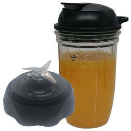 Easy Twist Extractor Blade with 18oz cup and lid for NutriBullet Blender Combo（NBF10500/ NBF70500/ZNBF30400Z/ZNBF30500Z/NBF50400） (1, 18oz cup with Twist Extractor Blade)