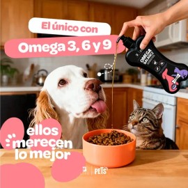 Omega 3 6 9 para Perros y Gatos 500ml con EPA y DHA Apoyo a Piel y Pelaje B Life Pets                                                                 