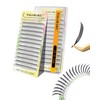 NAGARAKU Premade Anime Narrow Spire Fans 0.07 D Curl 12mm