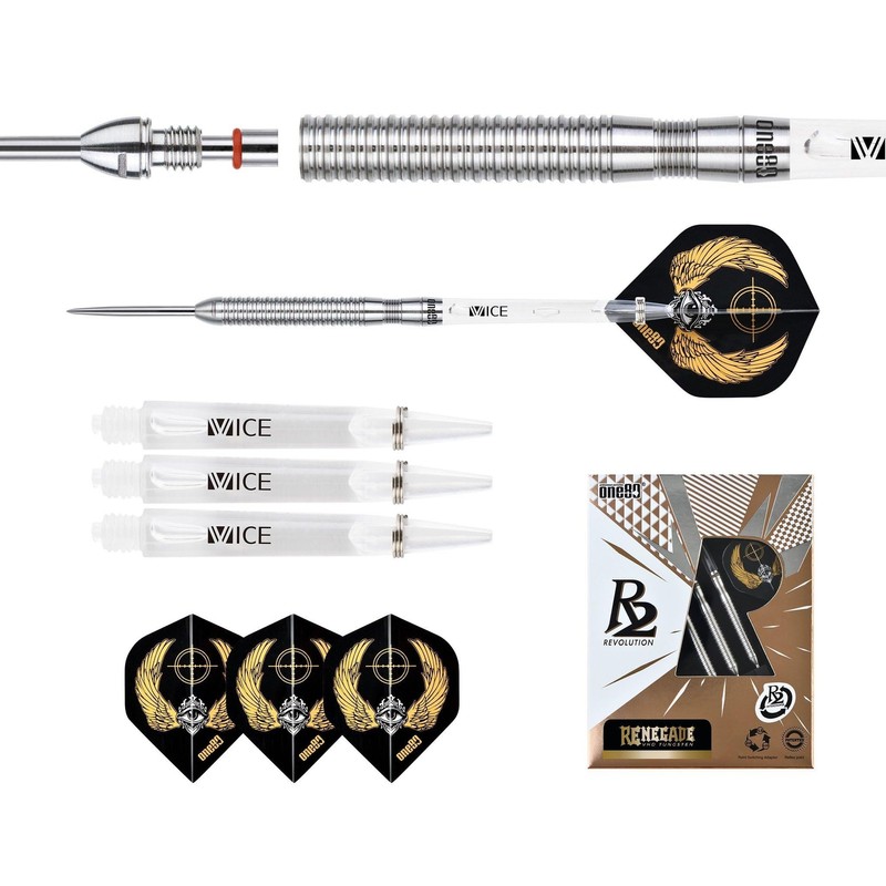 ONE80 Steel Darts R2 Revolution R2 Interchange Re-Negade 2.35 mm