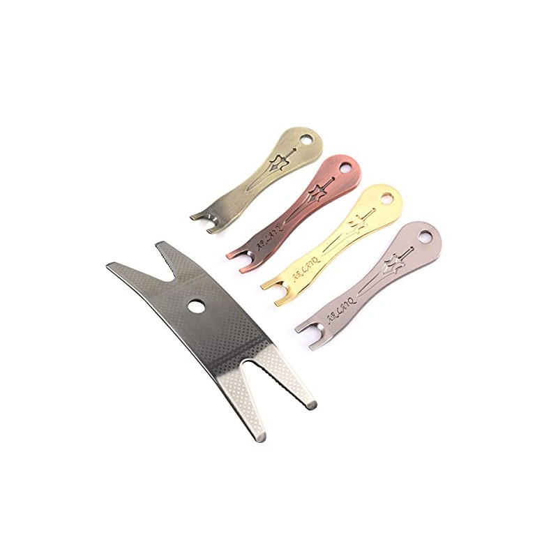 Jiayouy 5Pcs Acoustic Guitar Bridge Pins & Knob Puller Remover