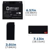 Mighty Max Battery ML18-12INT - 12 Volt 18 AH, Internal