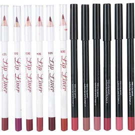 Italia Lip Liners Werpro 14 × 4 × 4 12 Colores Set Impermeable de Larga Duración Mate Lápiz Labial Sexy Lápiz Labial Maquillaje Cosmético Belleza
