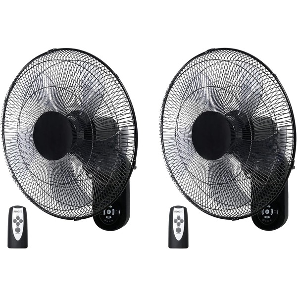 Simple Deluxe 18″ Wall Mount Fan with Remote Control, 5