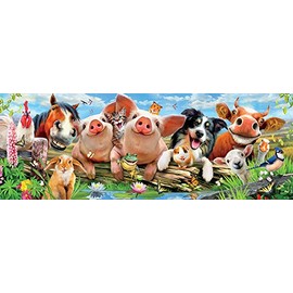 Ceaco Panoramic Collection Barnyard Antics Puzzle (700 Piece)