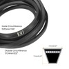 uxcell B199 Classic Wrapped V-Belt, 202" Outside Circumference Wrapped Industrial