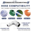 TA-VIGOR 2Pcs Nickel-Plated Copper Hose Barb Fitting Elbow 6mm Barbed