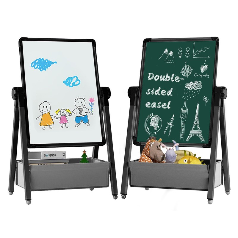 Art Easel for Kids, Double Sided Kids Easel Drawing Board,