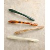 VINGTAINE H7560 Barrette, Long, Thin, Marble Pattern, Tortoise Shell, Hair