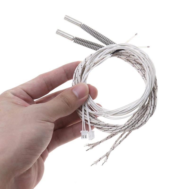 4Pcs 12V 50W Heating Tube Cartridge Heater with NTC 100K