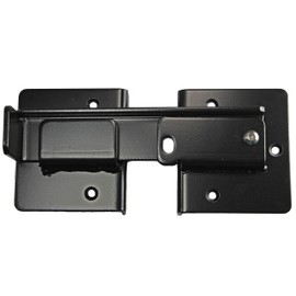 Jake Sales Double Gate Flip Sentry Gate Latch-Flip Latch, Latches Two Gates Together & can be Padlocked for Added Security-Heavy Duty Double Gate Latch is Powder Coated Black & has Bolt Gate Hardware