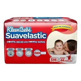 Kit 88 Pañales Kleenbebé Suavelastic Etapa 3 Unisex - 2 Pack