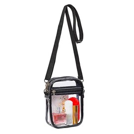 Clear Shoulder Bag, Clear Bag, Stadium Approved Inner Pocket for Concerts, Festivals, Sporting Events Target Beauty (Clear, One Size)