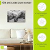 ARTLAND Wanddeko Leinwand Bilder Wandbild 30x20 cm Tiere Elefant U5SZ