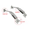 Litoexpe 2pcs Spring Lid Support, Left & Right, Silver Iron