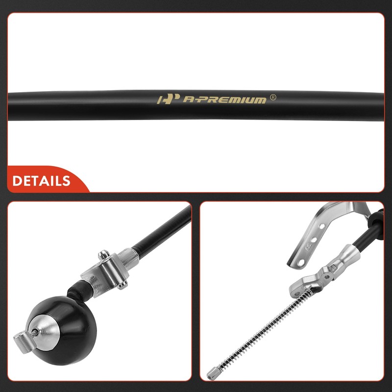 A-Premium Rear Passenger Side Parking Brake Cable Assembly Compatible with