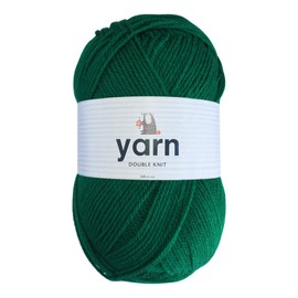 Korbond DK Yarn Emerald Green - 100g Acrylic Wool - Lightweight, Hypoallergenic & Durable Double Knit Crochet Yarn Knitting Wool (290m Total)