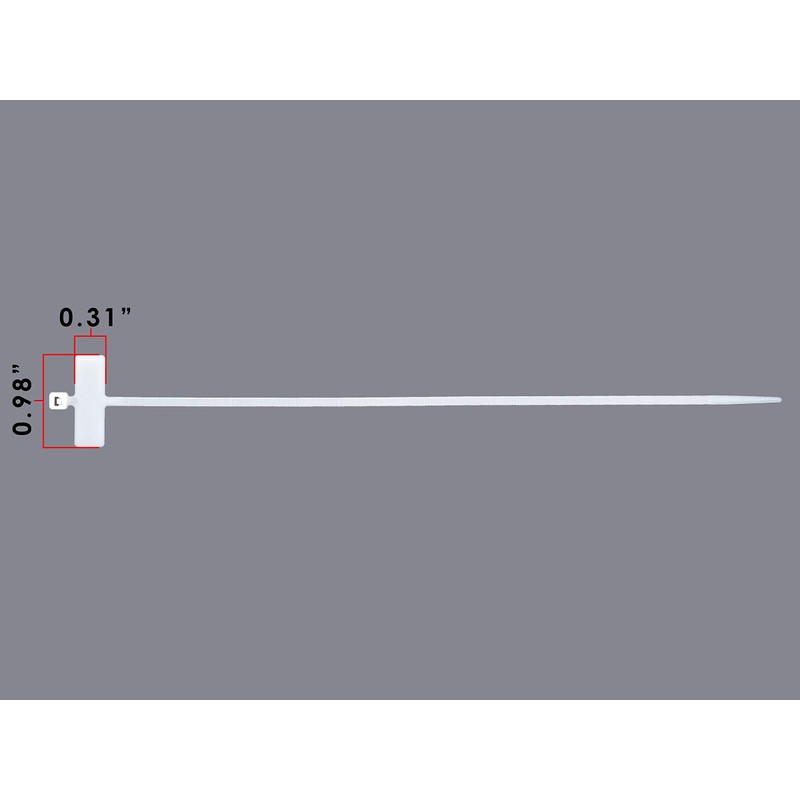 Secure 8 Inch Yellow Label Marker ID Cable Tie -