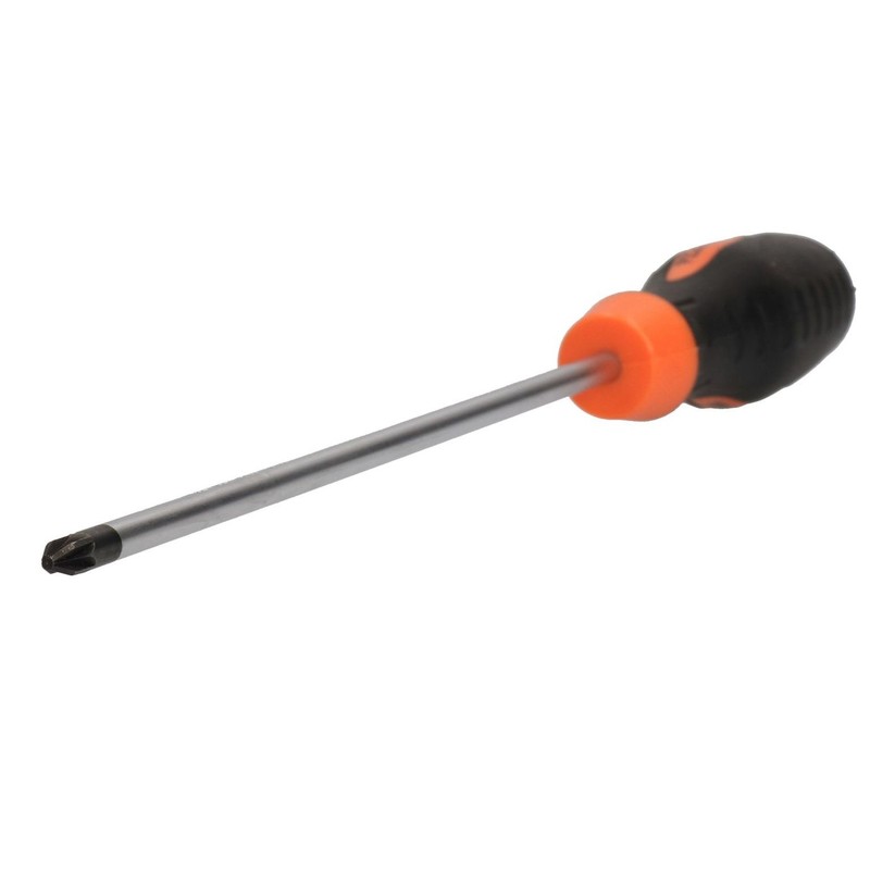 Pozi PZ2 Long Screwdriver 200mm Shank Total Length 310mm Rubber