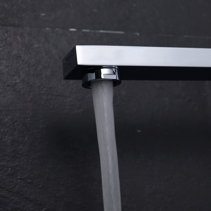AYIVG Bathroom Chrome Brass Folding Spout Tub Wall Mounted Bathtub