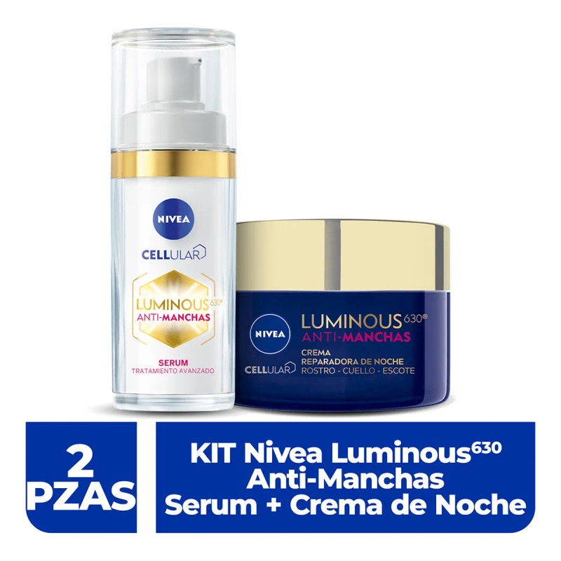 Kit - Nivea Luminous 630 Antimanchas Serum + Crema De