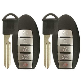 Fits 2017-2018 Nissan Armada 2014-2017 Infiniti QX80 Platinum smart Prox Keyless Remote Start CWTWB1G744,by AUTOKEYMAX (PAIR)