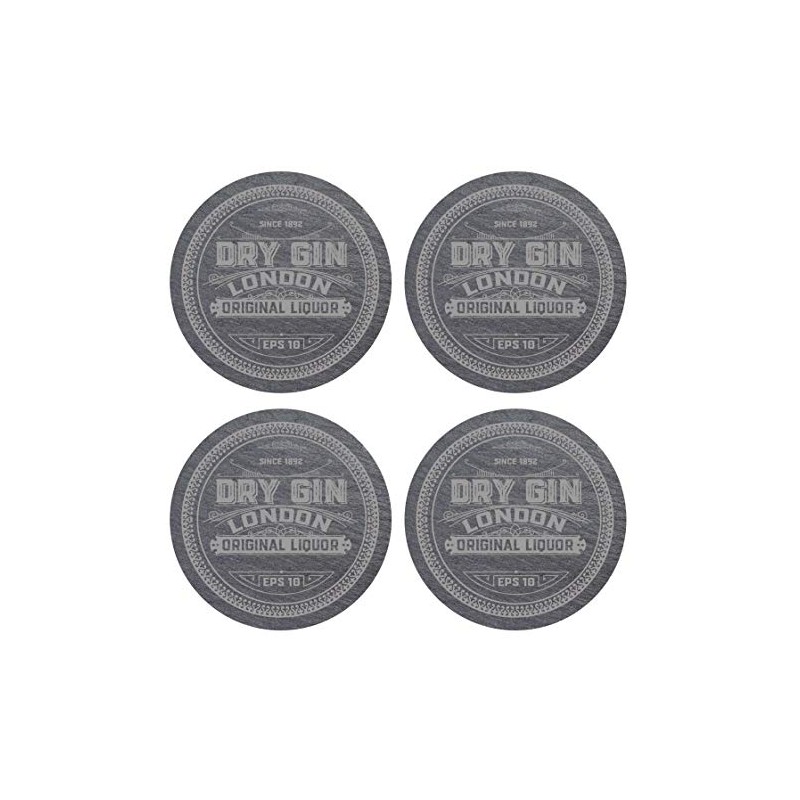 iStyle Set of 4 Slate Gin Coasters