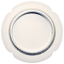 Fusuma Handle Pull, White, White, 1 Piece, Flower Shape, Bottom Dimensions: 2.0 inches (50 mm), Round Sliding Door Pull, Japanese Modern, Western-style [Easy to Install, Nail Attachment]