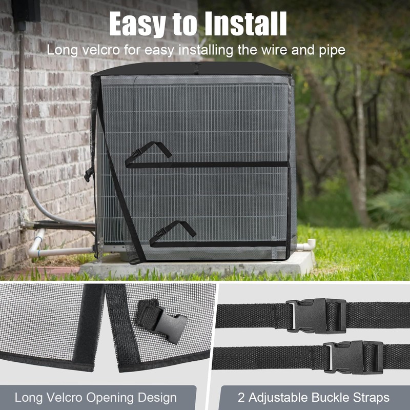 2 in 1 Air Conditioner Covers for Outside, 34''W x