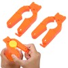 Plastic Bottle Cap Opener,2 Pack Water Bottle Opener,Orange Soda Can
