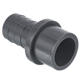 PATIKIL 1Pack UPVC Reduzierstück Rohrleitung Fitting 32mm AD 25mm Widerhaken Gerade Kupplung Adapter Anschluss Grau