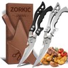 Heavy Duty Poultry Shears Plastic Handle - Stainless Steel Kitchen
