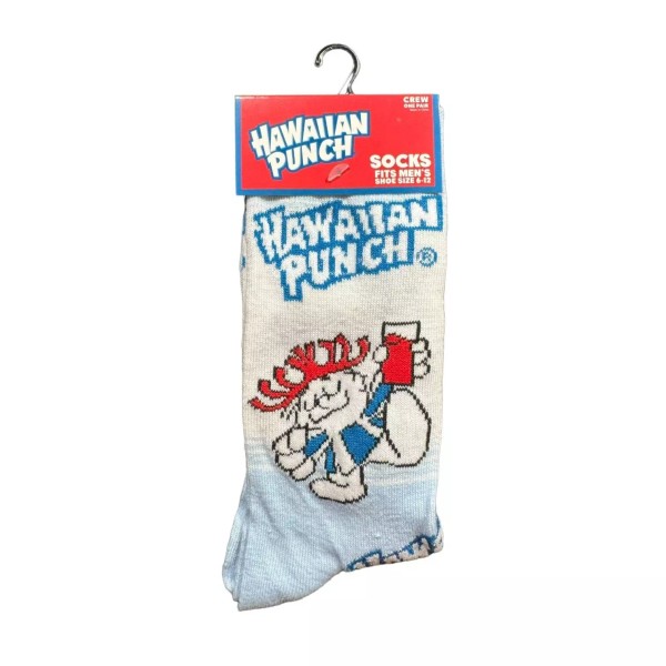 Odd Sox Hawaiian Punch Novelty Socks 1 Pair Size 6-12